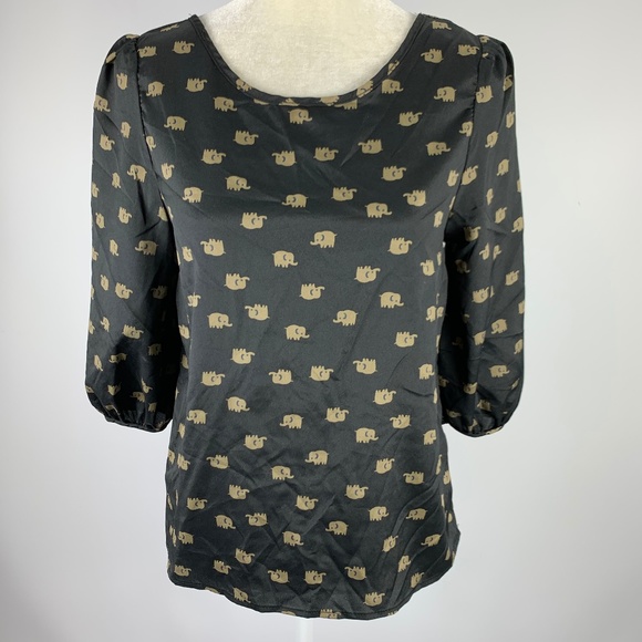 Peaches N Cream Small Blouse Elephant Black - Picture 1 of 4
